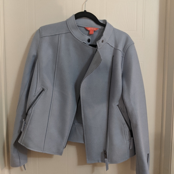 Joe Fresh Moto Style Powder Blue jacket - Picture 7 of 8
